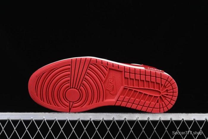 Nike Travis Scott x Fragment Design x Air Jordan 1 Low OG SP AJ1 Supreme Collaboration China Red Low-Top Casual Sneakers - DM7866-076