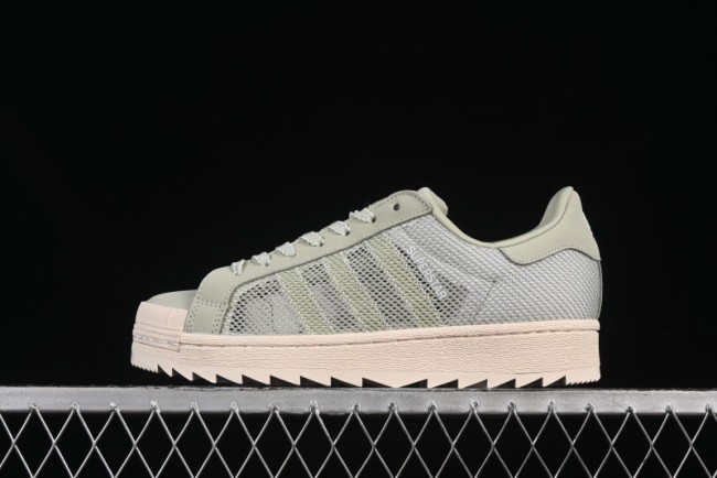 Adidas Clot Superstar Shell Toe Casual Sneakers with Serrated Design - IH3643