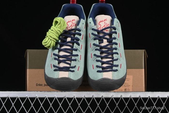 KEEN Jasper Lightweight Outdoor Adventure Shoes – Mint Green & Navy