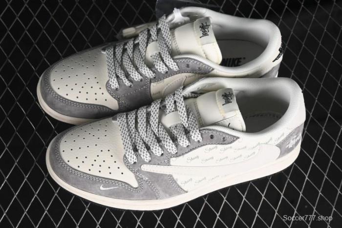 Nike Travis Scott x Fragment Design x Air Jordan 1 Low OG SP AJ1 Retro Sneakers - XY2688-124