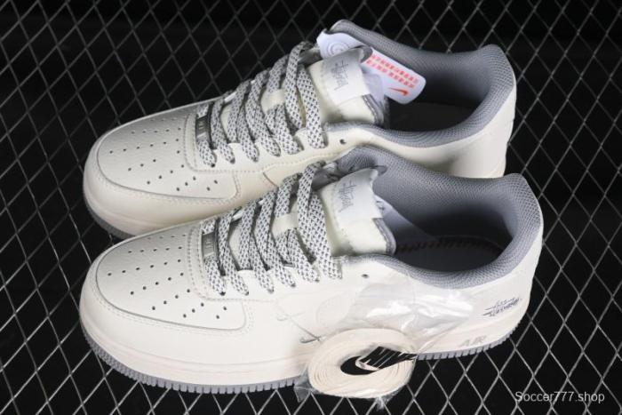 Nike Air Force 1 Low x Stussy  Light Bone and Grey  – Premium Collaboration Sneakers
