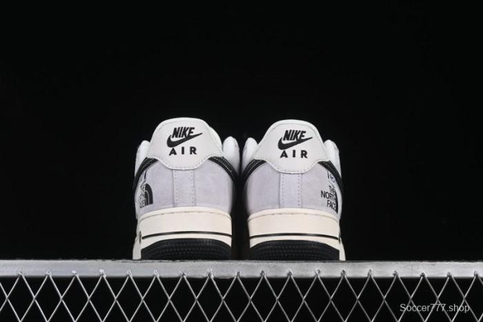 Nike Air Force 1 '07 Low The North Face Collaboration Beige Grey Carbon Black Swoosh Low-Top Casual Sneakers - XZ6188-916