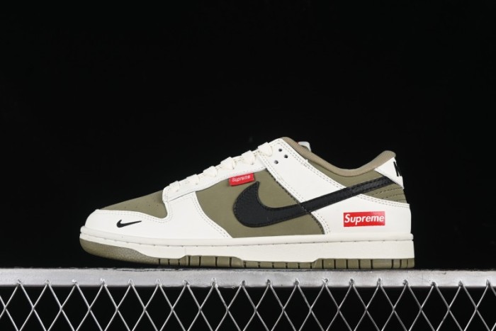 Nike SB Dunk Low Supreme Collaboration - Liberation Green Anniversary High-End Custom Low-Top Casual Sneakers - CH8311-231