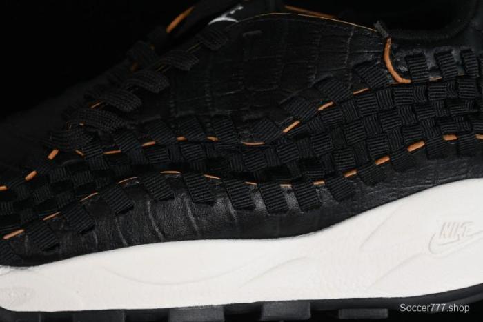 Nike Air Footscape Woven Asymmetrical Woven Slip-Resistant Low-Top Lifestyle Sneakers - FQ8129-010