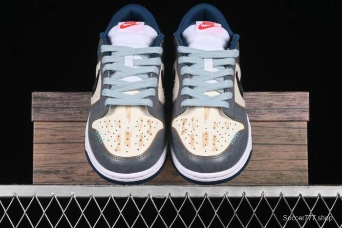 Nike Dunk Low Panda Prank Nautical Era Exploration Wave Low Top Casual Sneakers - DD1391-400