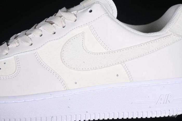 Nike Air Force 1 Low  Triple White Beige  Sneakers
