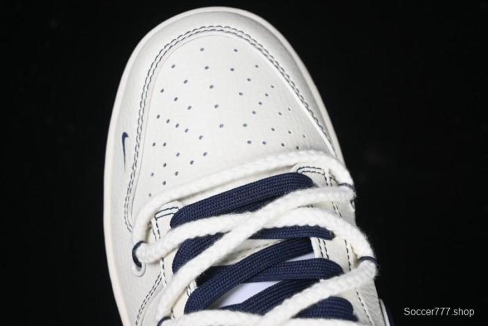 Nike SB Dunk Low Supreme Collaboration - Light Blue Mini Swoosh Anniversary Customized Low-Top Casual Skate Shoes - XX2025-568