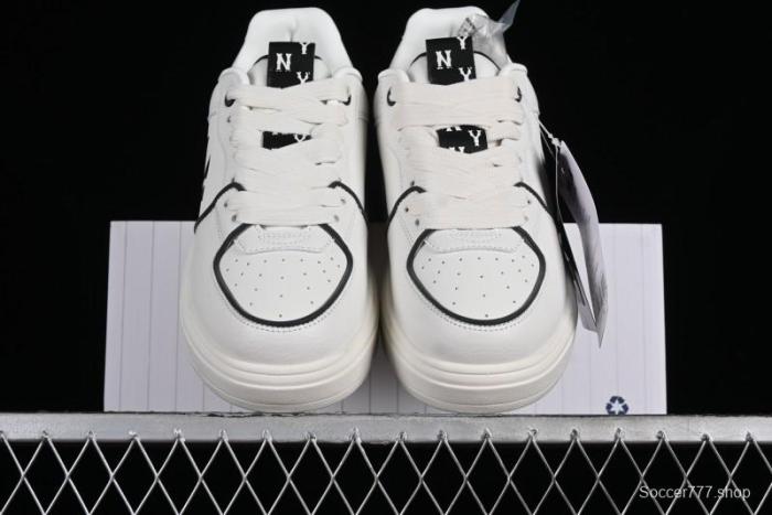 MLB Chunky Liner Basic New York Yankees Thick Sole Casual Sneakers with 6cm Height Increase - 3ASXCLR3N50WHS