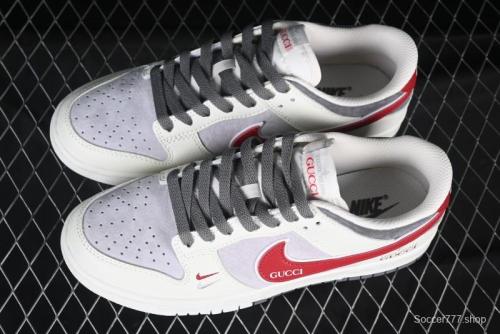 Nike SB Dunk Low Gucci x Stone Island Triple Collaboration Anniversary Custom Low-Top Casual Sneakers - DJ2024-124