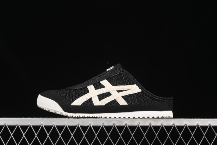 Onitsuka Tiger Mexico 66 Sabot Slip-On Shoes with Breathable Mesh Upper - 1183C123-001