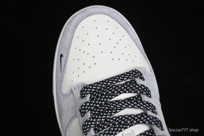 Nike SB Dunk Low The North Face Collaboration - Grey Black Double Swoosh Anniversary Custom Low-Top Casual Skate Shoes - XX3168-108