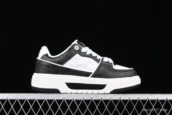 MLB NY Yankees Chunky Liner Classic Monogram Lightweight Platform Sneakers with 6cm Height Boost - 3ASXCMN4N50BKS