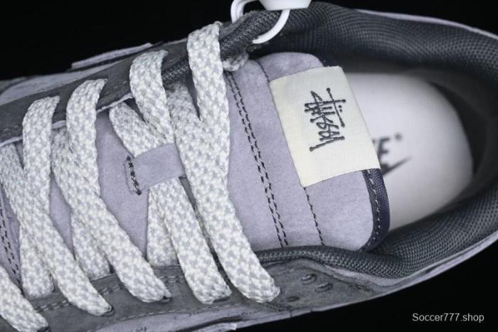 Nike SB Dunk Low Stussy Collaboration - Granite Grey Anniversary Custom Low-Top Casual Skate Shoes - XS1086-008