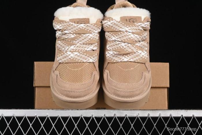 UGG Classic Ultra Mini Melange Low-Top Casual Shoes with Dual-Color Flat Laces - 1144032