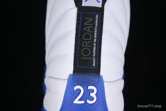 Nike Air Jordan 12 Retro Basketball Shoes in White and Blue - CT8013-140
