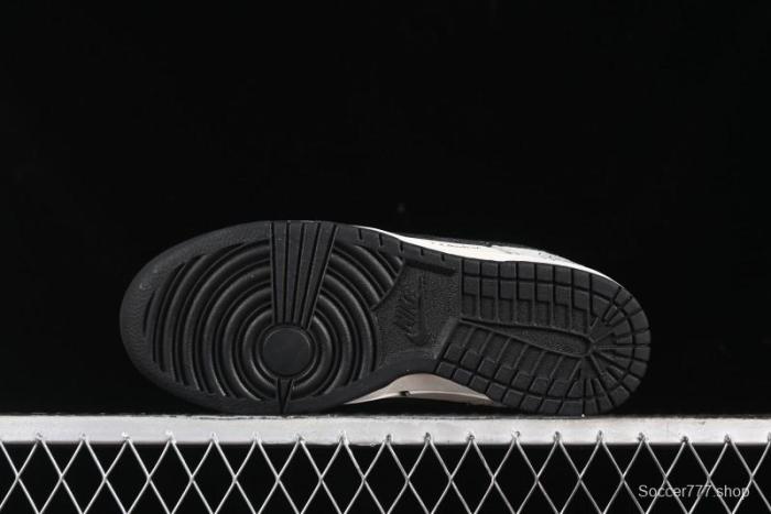 Nike SB Dunk Low KAWS Series - Grey White Black Swoosh Anniversary High-End Custom Low-Top Casual Skate Shoes - MM1089-015