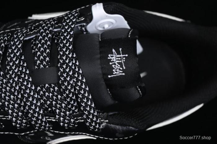 Nike Air Force 1 '07 Low Stussy Collaboration - All Black Low-Top Casual Sneakers - XZ6188-311