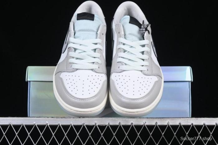 Nike Air Jordan 1 Low OG CNY AJ1 Snake Year Limited Silver Snake Low-Top Retro Basketball Shoes - HF3144-100
