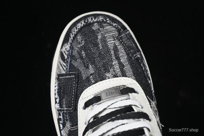 Nike Air Force 1 '07 Low  Black Jeans  Graffiti Casual Sneakers - FB0607-660