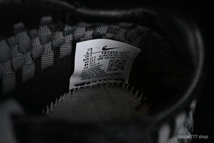 Nike Air Footscape Woven Asymmetrical Weave Slip-Resistant Low-Top Lifestyle Sneakers - FB1959-001