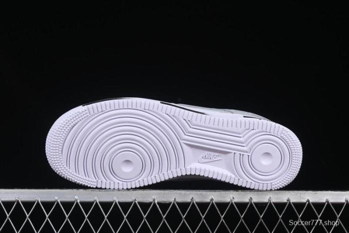 Nike Air Force 1 '07 Low Shadow Knight Grey White Black Casual Sneakers - CW2288-111