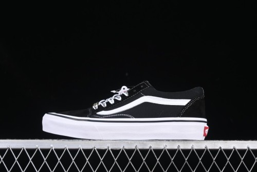 Vans Premium Old Skool Classic Black & White Low-Top Skate Shoes - VN000ZD4Y28