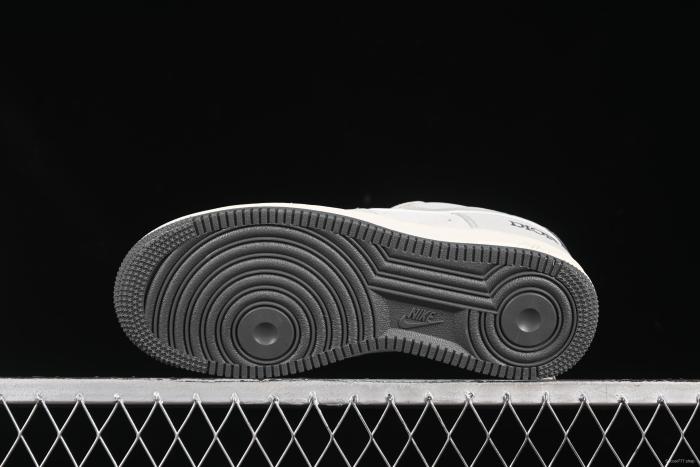 Nike Air Force 1 '07 Low Dior Collaboration Classic Gray Low-Top Casual Sneakers - DF0188-041
