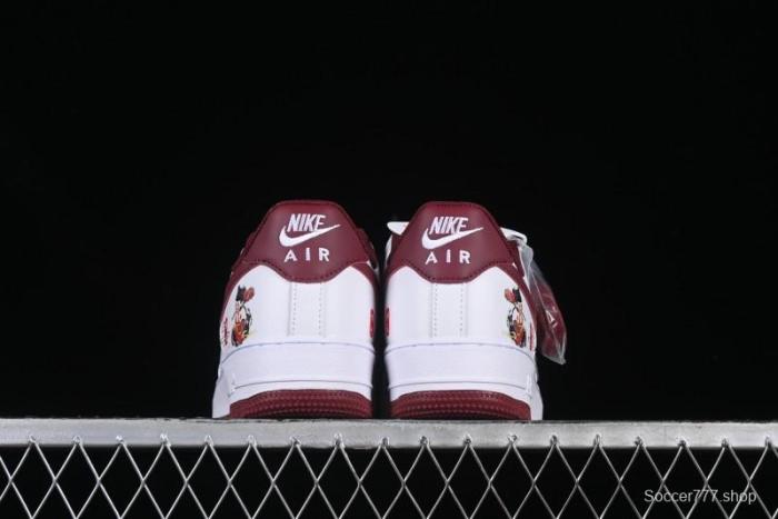 Nike Air Force 1 '07 Low  Nezha  2D Hand-Painted Doodle Casual Sneakers with Full-Length Air Cushion - FV5988-105