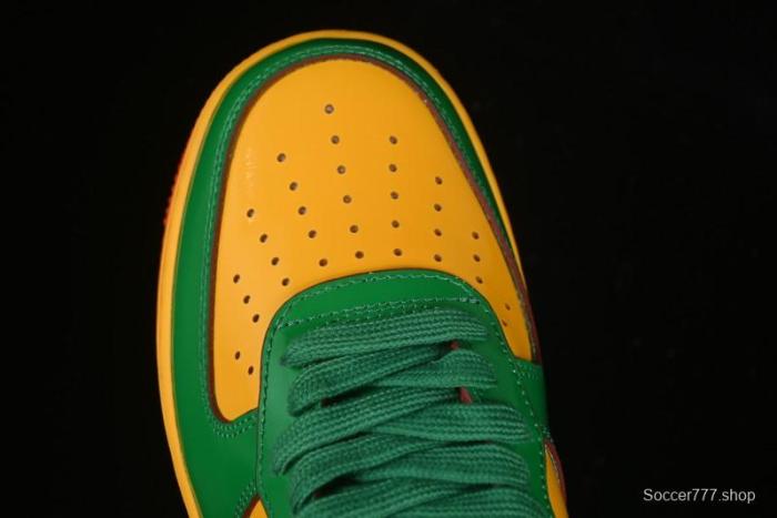 Nike Air Force 1'07 Low Lil Yachty Collaboration Casual Sneakers with Patent Leather and Multicolor Design - IH4383-300