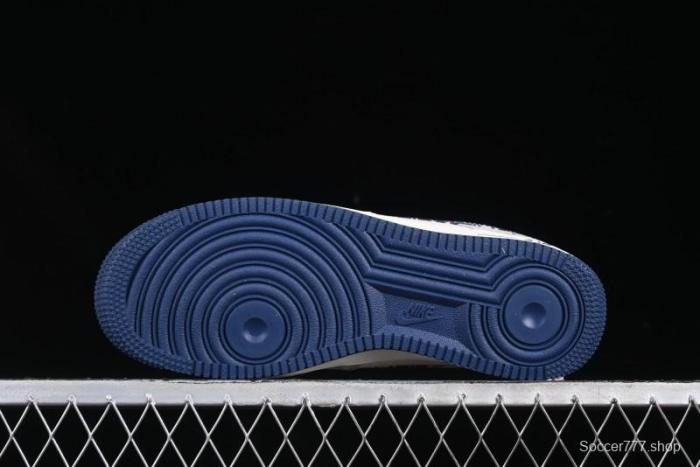 Nike Air Force 1 '07 Low Dior Collaboration Grey Blue Ghost Face Casual Sneakers - KK1988-044