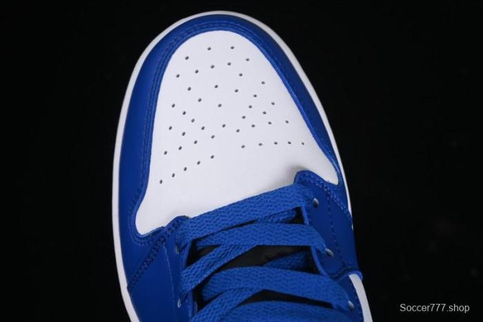 Nike Air Jordan 1 Mid AJ1 Basketball Shoes White Blue - DQ8423-402