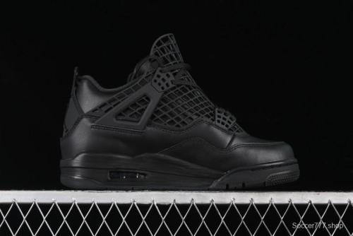 Nike Air Jordan 4 Retro Basketball Shoes with Mesh Design - FV7251-001