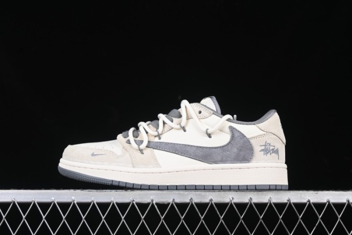Nike Travis Scott x Fragment Design x Air Jordan 1 Low OG SP AJ1 Stussy Collaboration - DM9288-004
