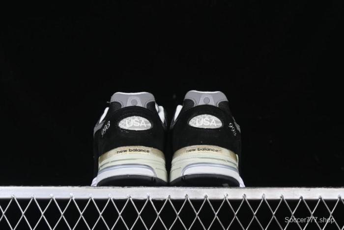 New Balance Made In USA M993 Series Classic Retro Casual Running Shoes - MR993BK