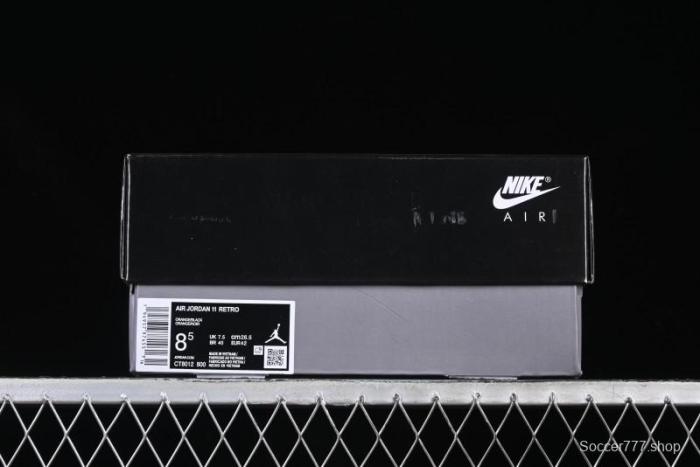 Nike Air Jordan 11 Retro High Top Basketball Shoes in Black/Orange - CT8012-800