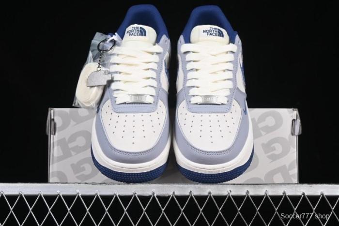 Nike Air Force 1 '07 Low The North Face x CDG Blue Double Swoosh Casual Sneakers - DM6688-019