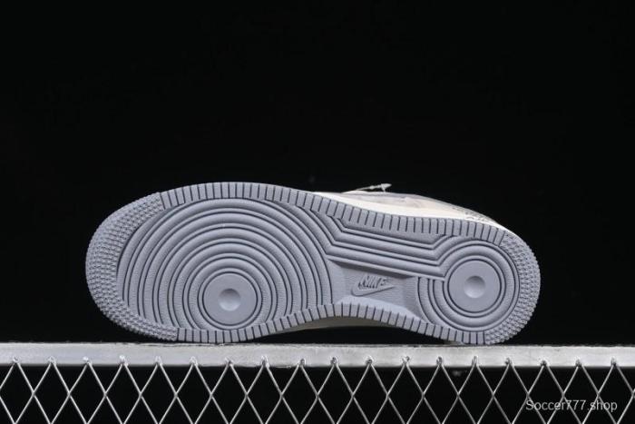 Nike Air Force 1 '07 Low The North Face Collaboration Patchwork Pigskin Red Tail Casual Sneakers - XZ6188-649