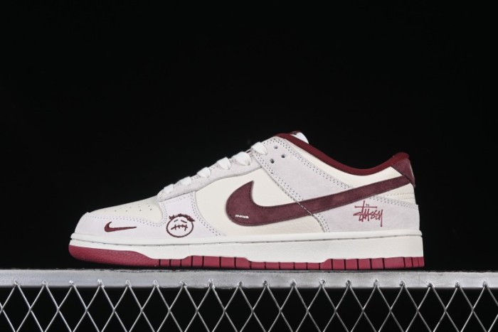 Nike SB Dunk Low Travis Scott x Stussy Triple Collaboration Anniversary Edition Custom Low-Top Casual Skate Shoes - KK1333-031