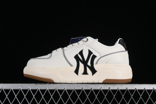 MLB Chunky Liner Basic New York Yankees Thick Sole Platform Sneakers with 6cm Height Increase - 3ASXCA12N50IVS