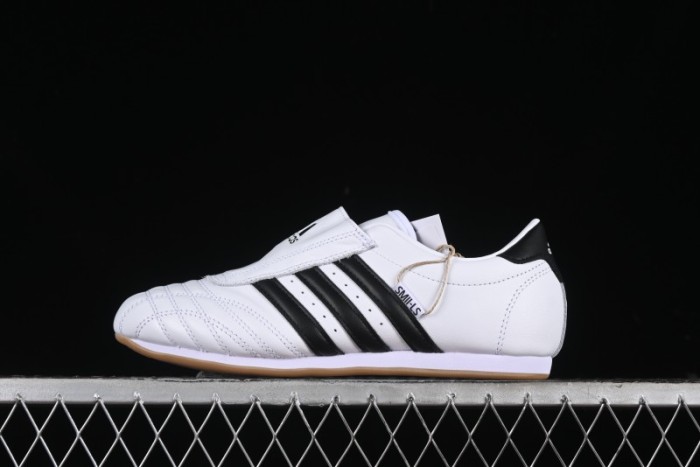 Adidas Originals Taekwondo Low-Top Training Shoes with Full-Grain Leather Wrap Comfortable Anti-Slip Durable - JQ4774