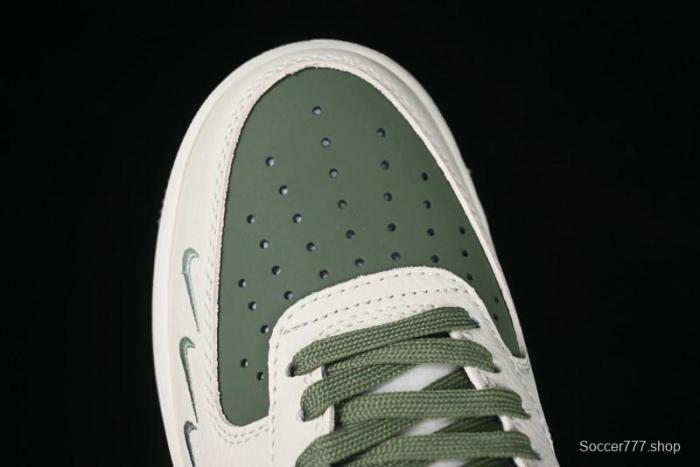 Nike Air Force 1 '07 Low The North Face Collaboration Beige Green Mini Swoosh Casual Sneakers - KK1988-043