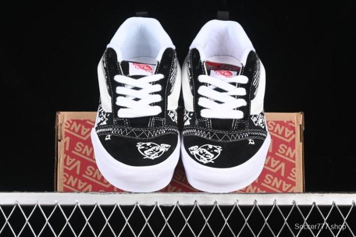 Vans HIRONO x Vans Knu Skool Bubble Mart Xiao Ye Graffiti Low-Top Casual Skate Shoes - VN0009QWFGI