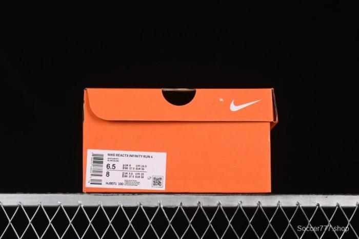 Nike ZoomX Infinity Run 4 Knit Upper Professional Cushioned Running Shoes - HJ9071-100