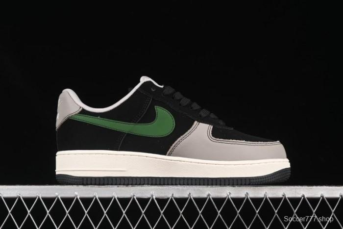 Nike Air Force 1'07 Low Chrome Hearts Collaboration Black Green Swoosh Casual Sneakers - KK1988-074