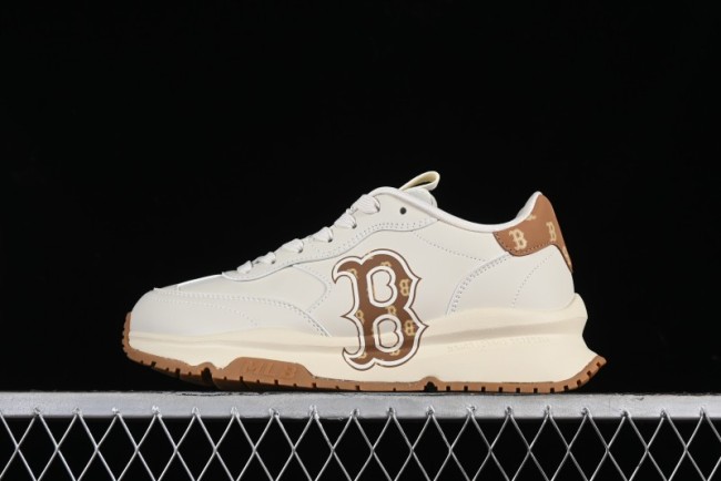 New York Yankees MLB Chunky Runner Denim Monogram Lightweight Casual Sneakers - 3ASHCRM3N43BRS