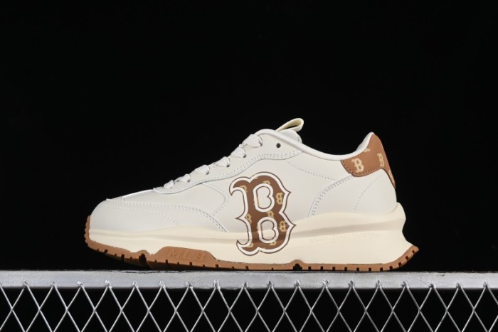 New York Yankees MLB Chunky Runner Denim Monogram Lightweight Casual Sneakers - 3ASHCRM3N43BRS