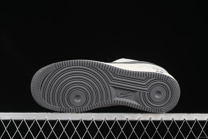 Nike Air Force 1 '07 Low Gucci Collaboration Classic Grey Pattern Casual Sneakers - CS5288-003