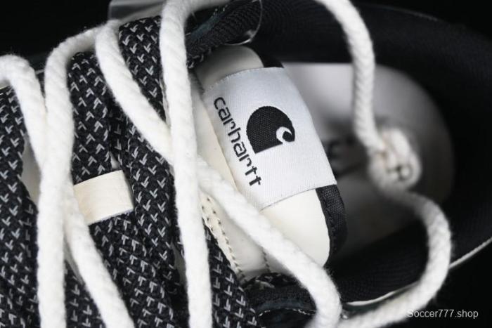 Nike SB Dunk Low Carhartt x Supreme Collaboration - Strap Black Hook Anniversary High-End Custom Low-Top Casual Skate Shoes - YX5066-237