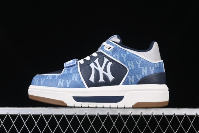 New York Yankees MLB Chunky Liner Lightweight Platform Sneakers with 6cm Height Increase - 3ASXCHL4N50BLS