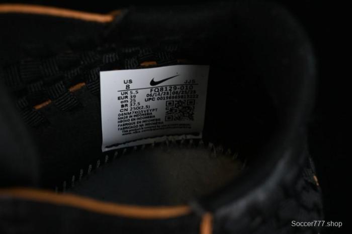 Nike Air Footscape Woven Asymmetrical Woven Slip-Resistant Low-Top Lifestyle Sneakers - FQ8129-010